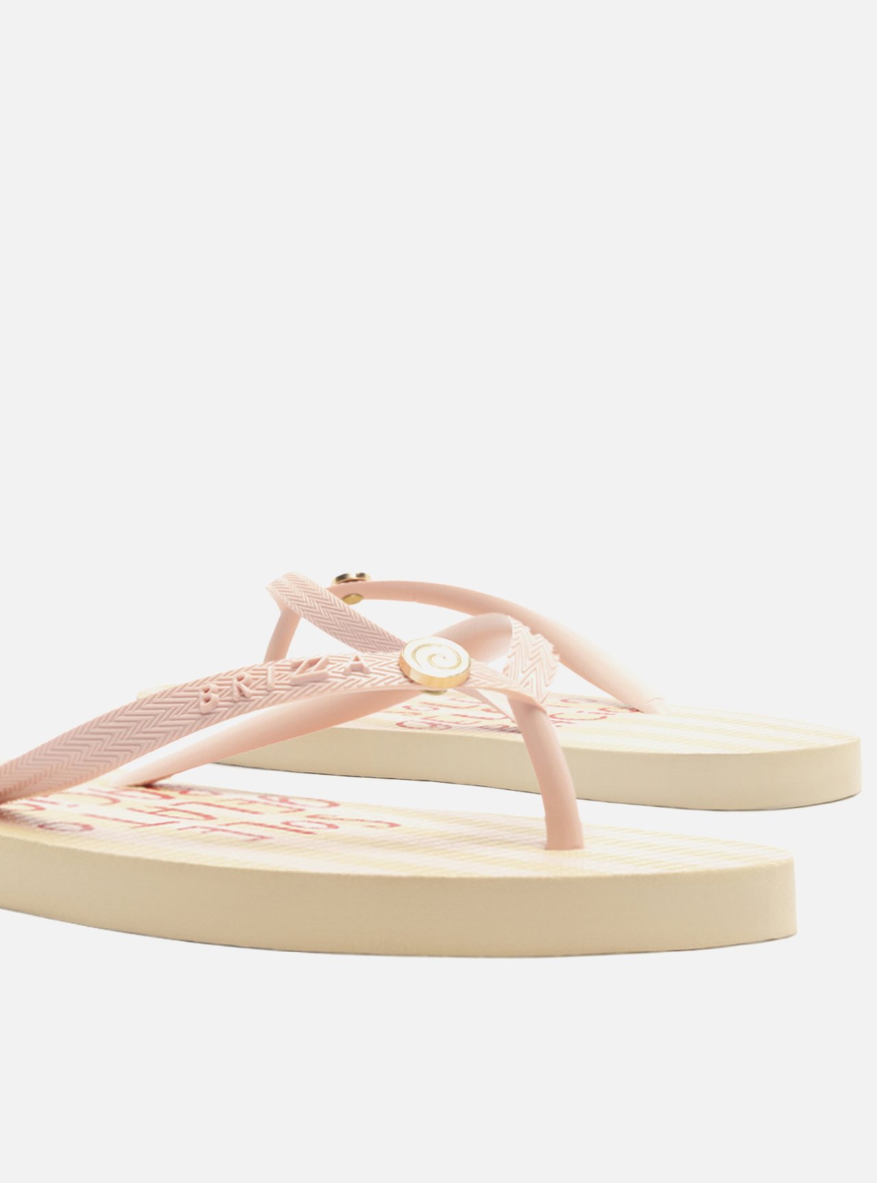 Chinelo de Dedo Rosa Listrado Easy Bacio Di Latte — foto 4