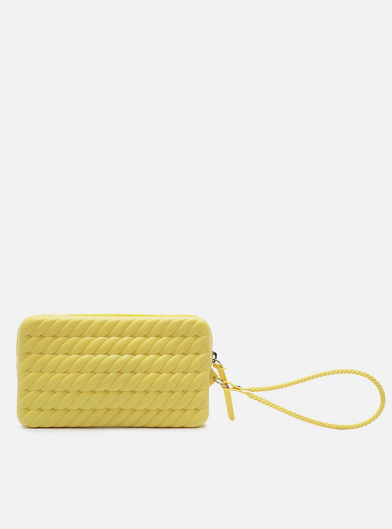 Bolsa Clutch Amarela Pequena Tressê Brizza — foto 2