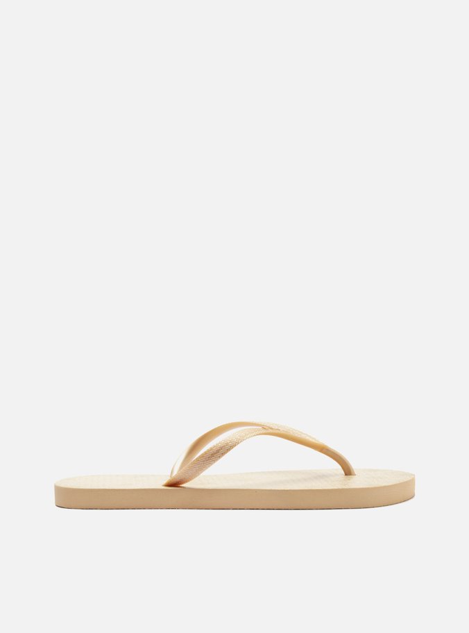Chinelo de Dedo Dourado Essential Flores