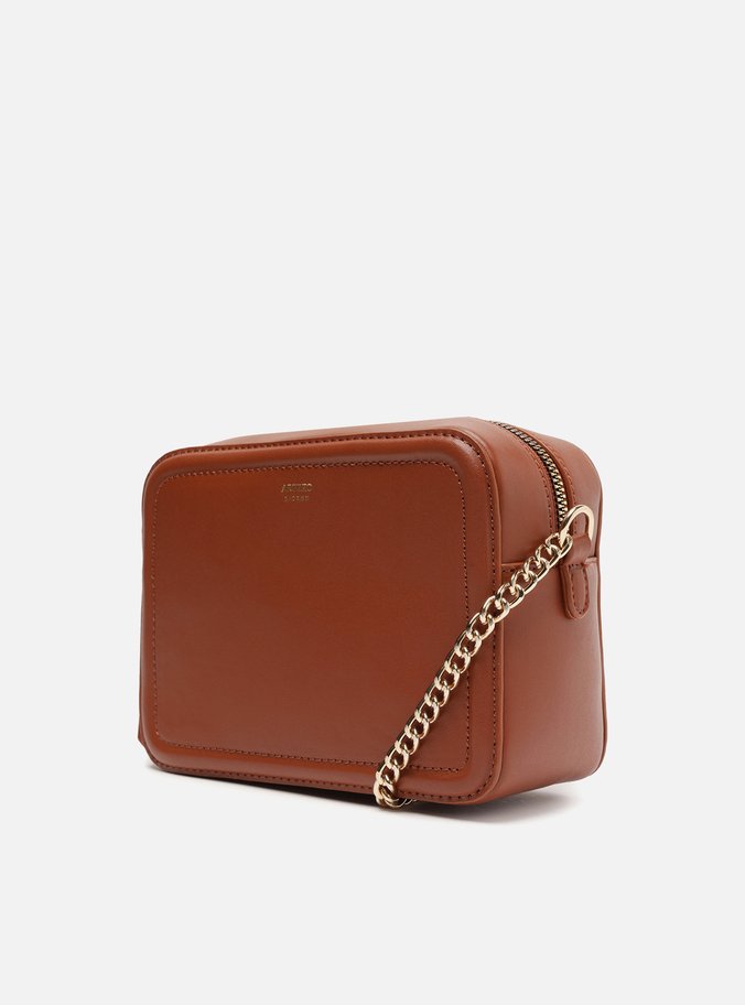 Bolsa Tiracolo Marrom Corrente Pequena