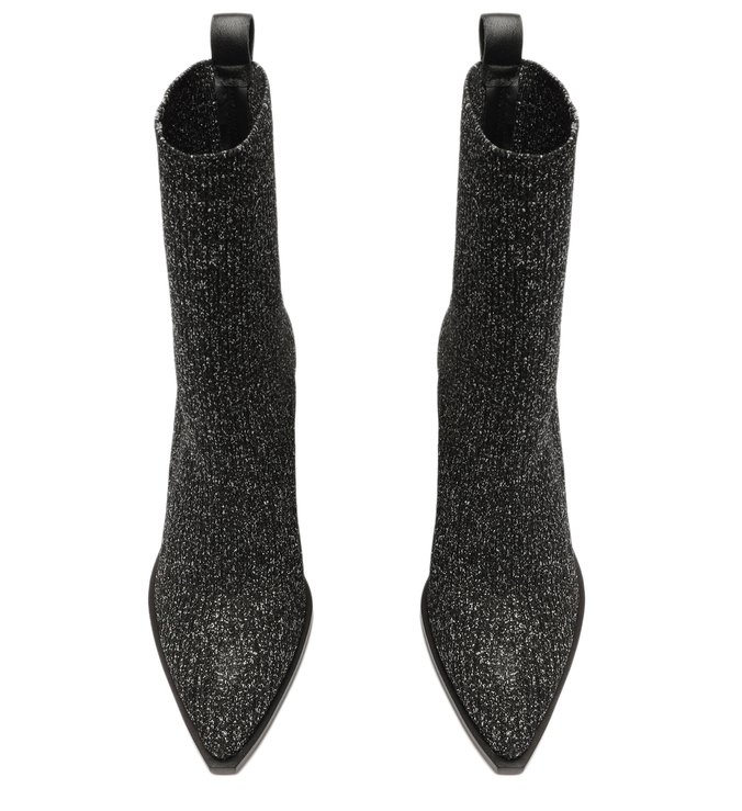 Skinny Boot Mescla Knit Cano Médio Bloco