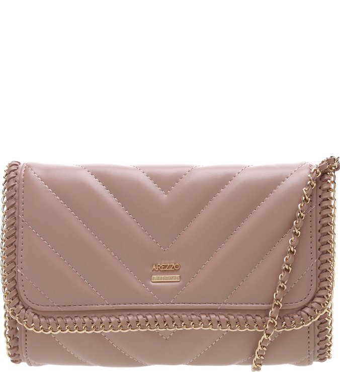 Bolsa Tiracolo Elegante Correntes Nude
