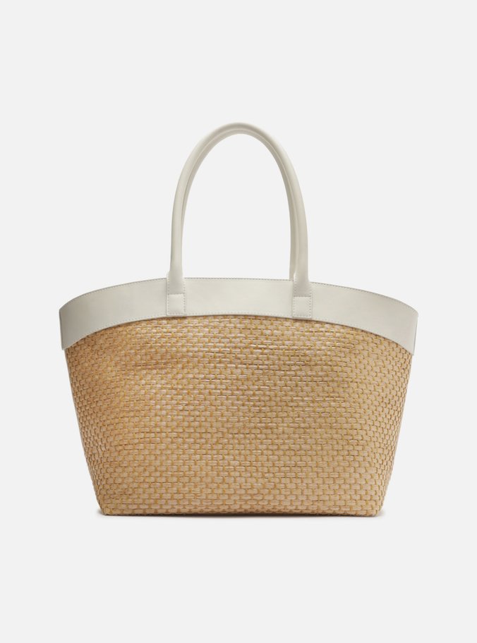 Bolsa Shopping Palha Grande Branca