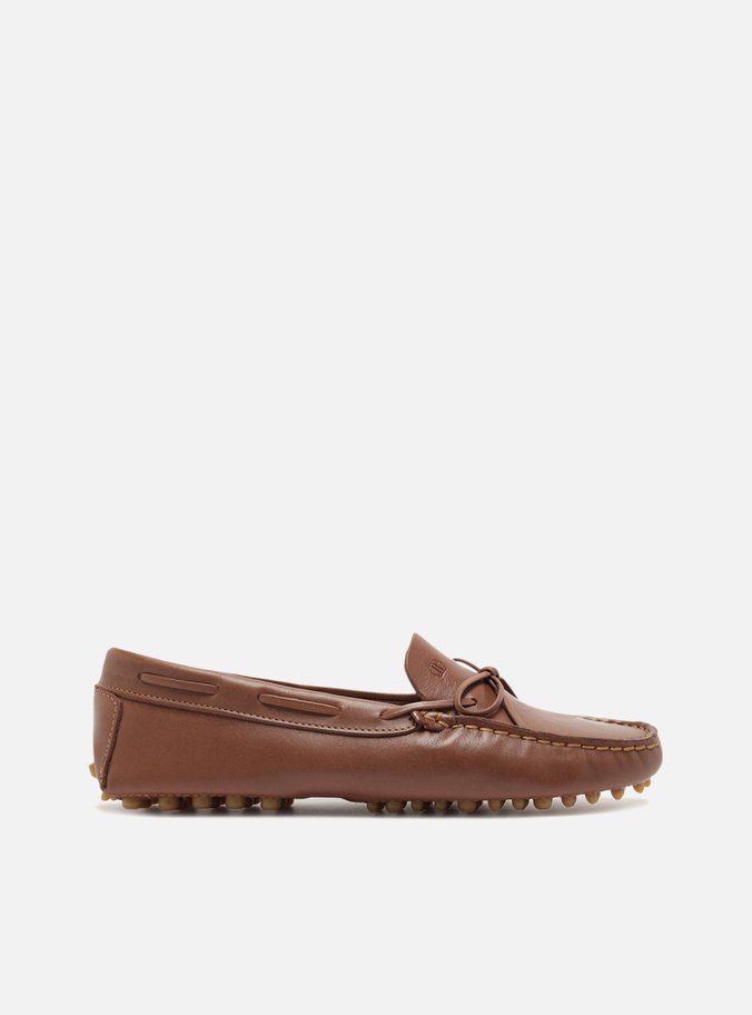 Mocassim Marrom Dark Couro Sola Emborrachada Retrô