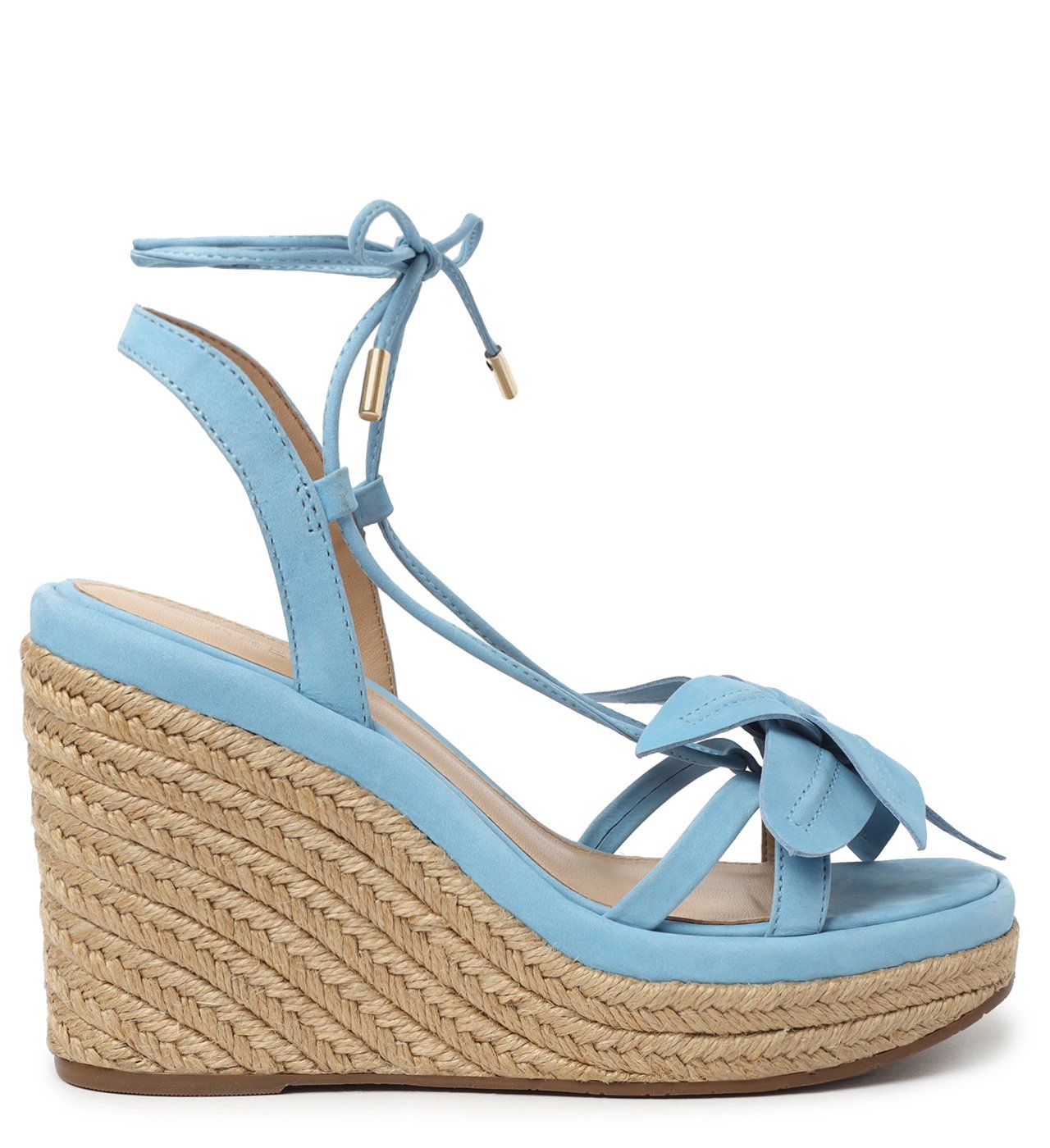 Sandalia anabela shop arezzo azul marinho
