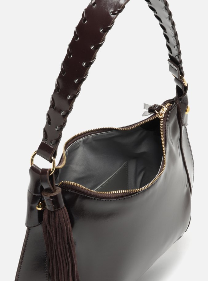 Bolsa Hobo Marrom Grande Barbicacho