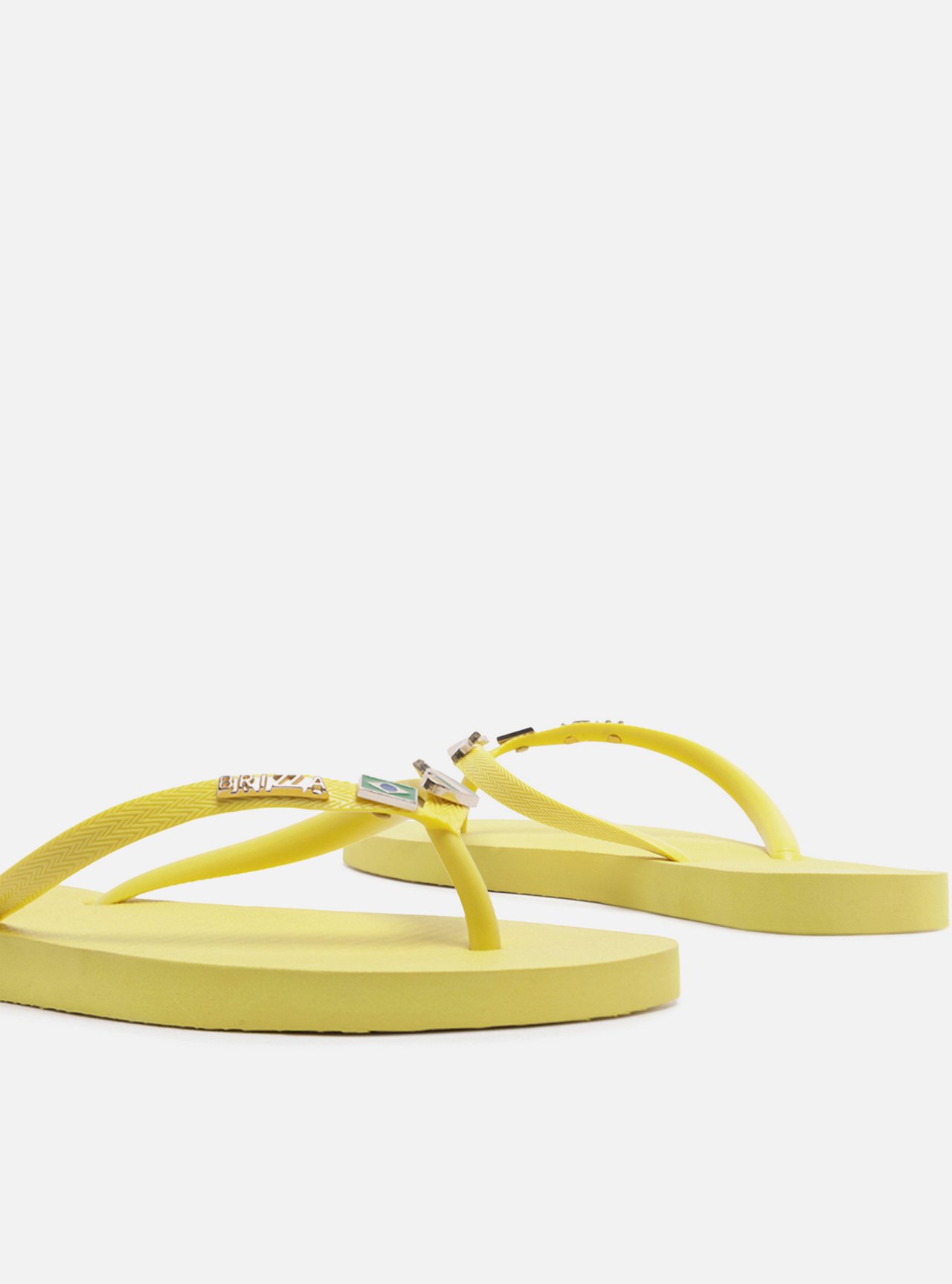 Chinelo de Dedo Amarelo Flatform Brizza — foto 4