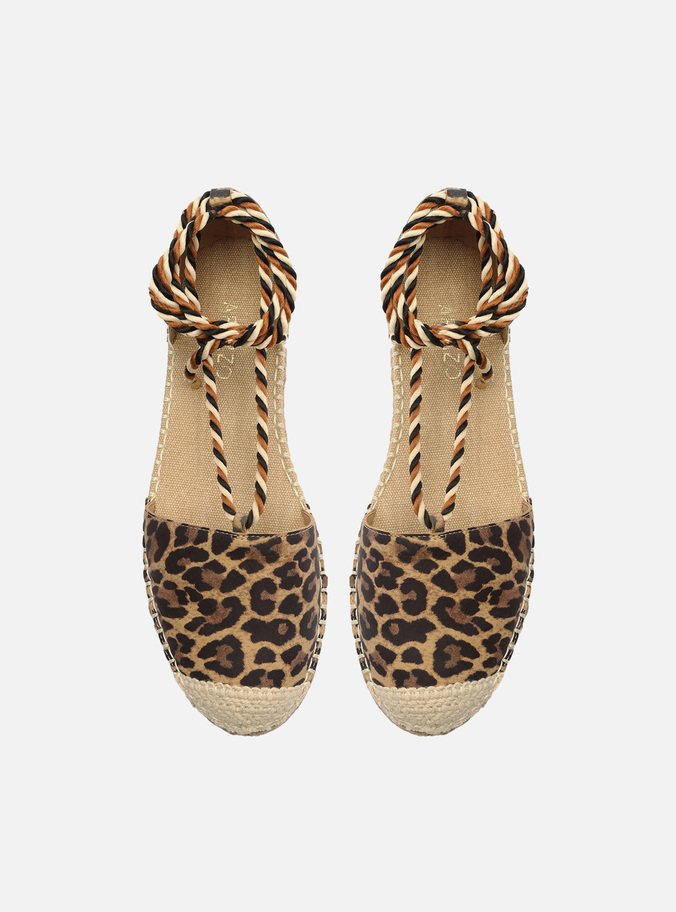 Espadrille Animal Print Rasteira