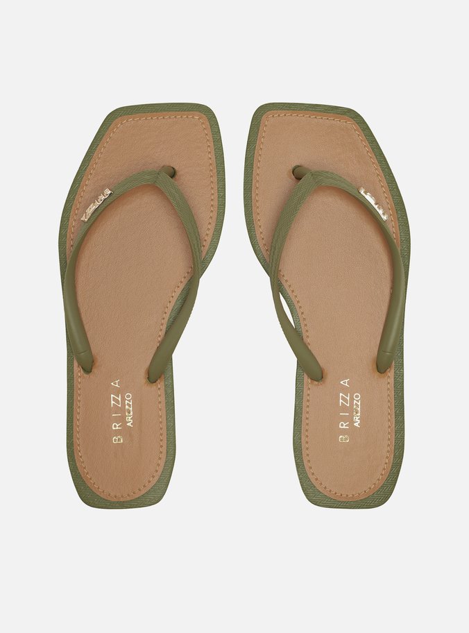 Chinelo de Dedo Verde Recouro Square Brizza