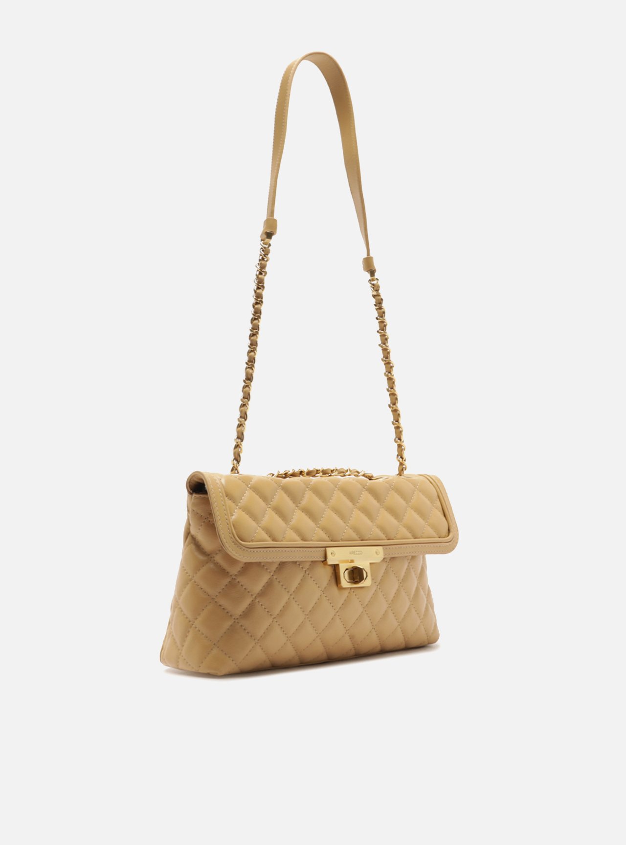 Bolsa Tiracolo Bordô Couro Média Matelassê Corrente — foto 5