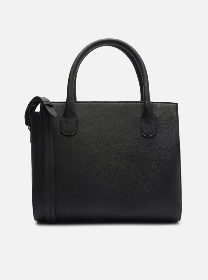 Bolsa Tote Preta Média Texturizada
