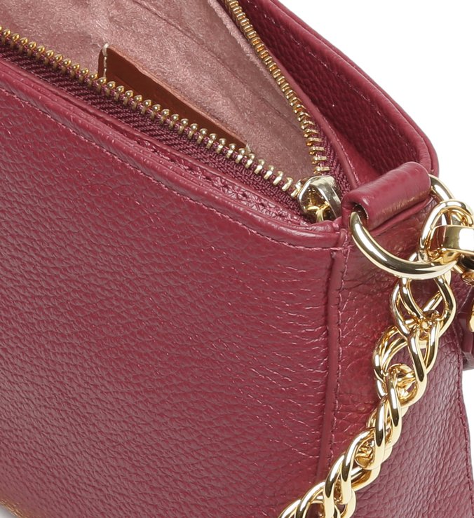 Bolsa Satchel Vermelha Couro Speciale Média