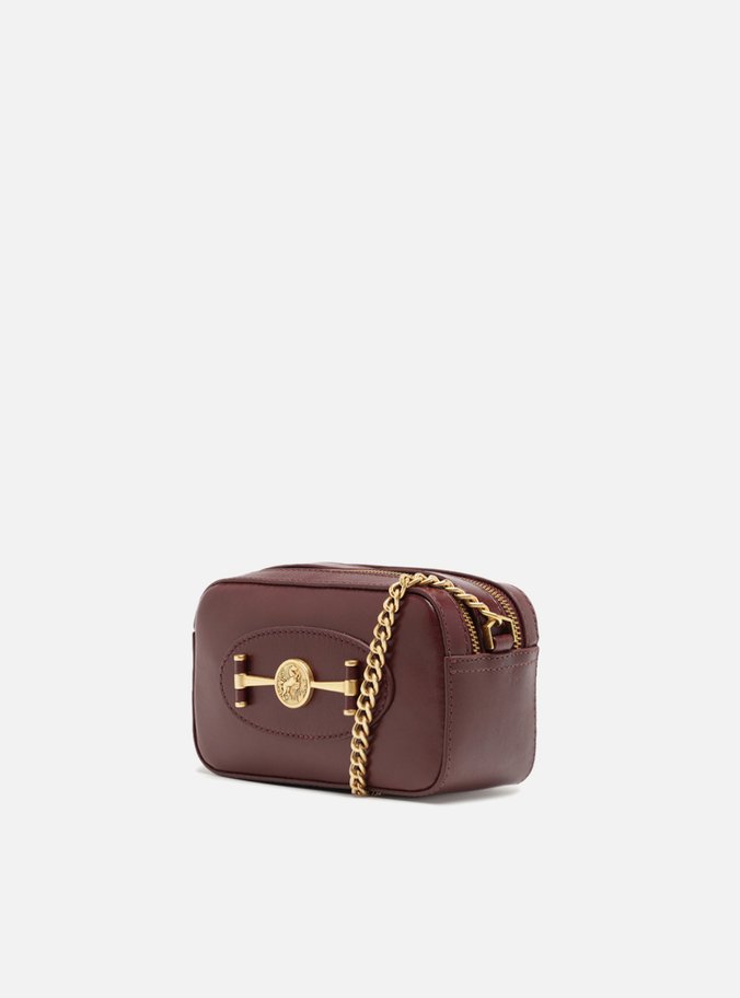 Bolsa Tiracolo Vermelha Couro  Pequena