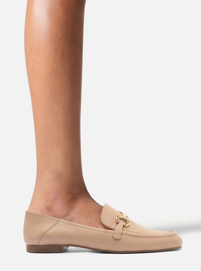 Mocassim Couro Nude Corrente Luma