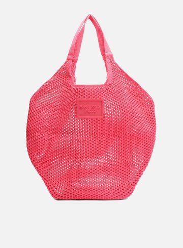 Bolsa Shopping Rosa Crochê Mayra Grande