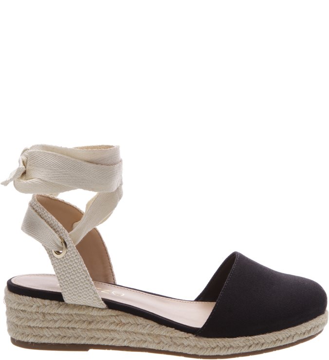 Espadrille Salto Baixo Daily Preta