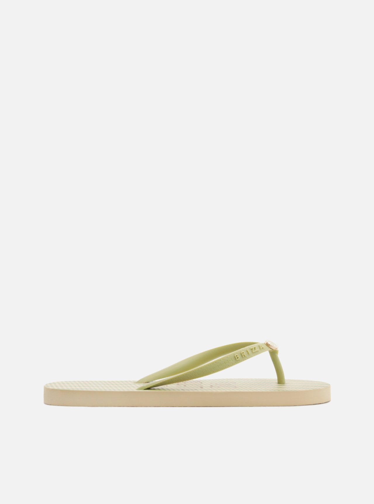 Chinelo de Dedo Verde Listrado Easy Bacio Di Latte — foto 3