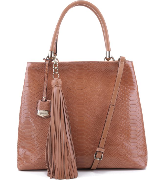 Bolsa Grande Taty Snake Blush