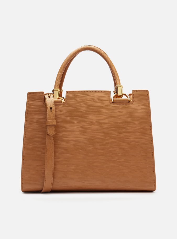 Bolsa Tote Marrom Clara Couro Abraccio Grande