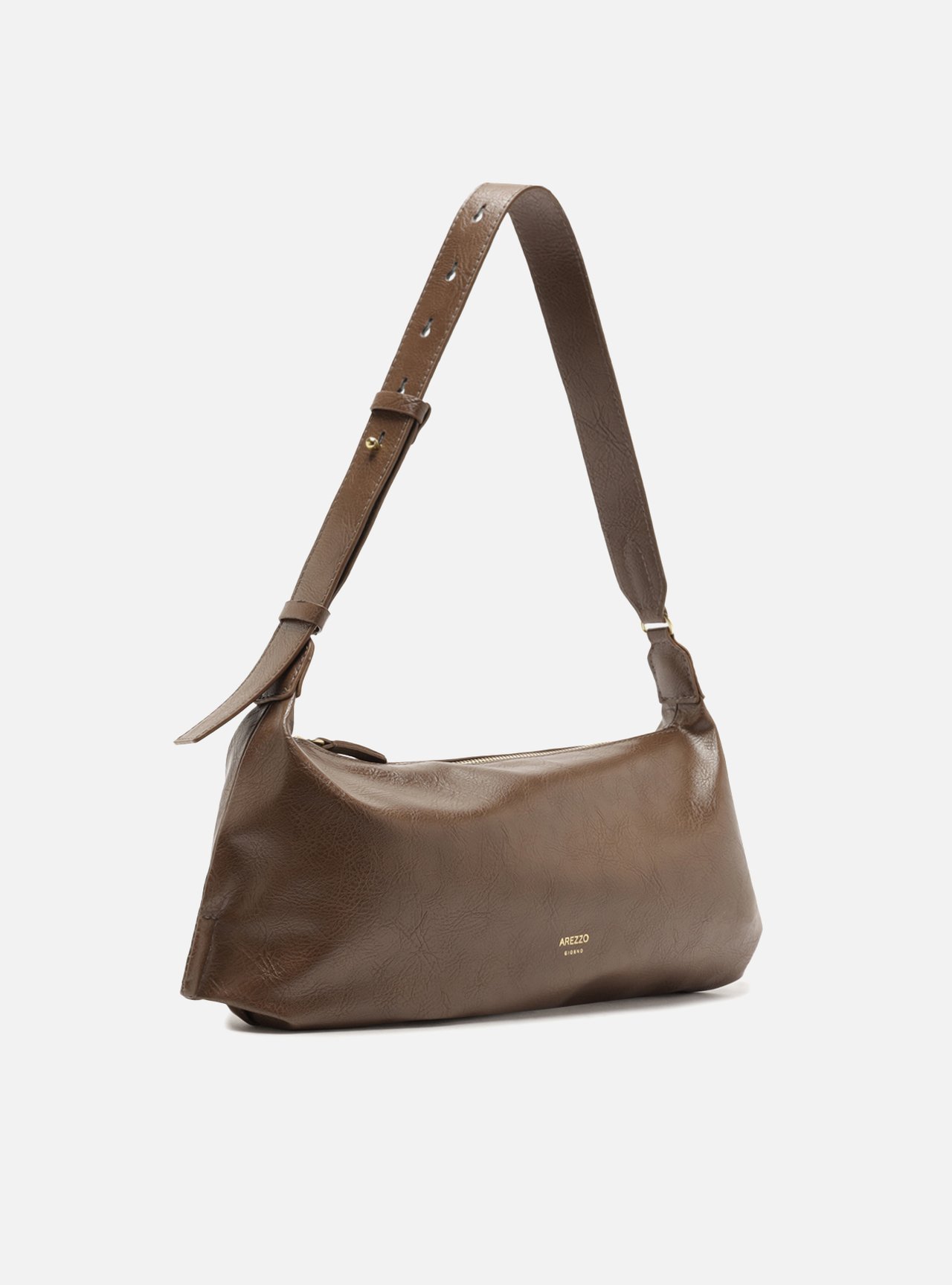Bolsa Shoulder Marrom Média Soft Alça Larga — foto 5