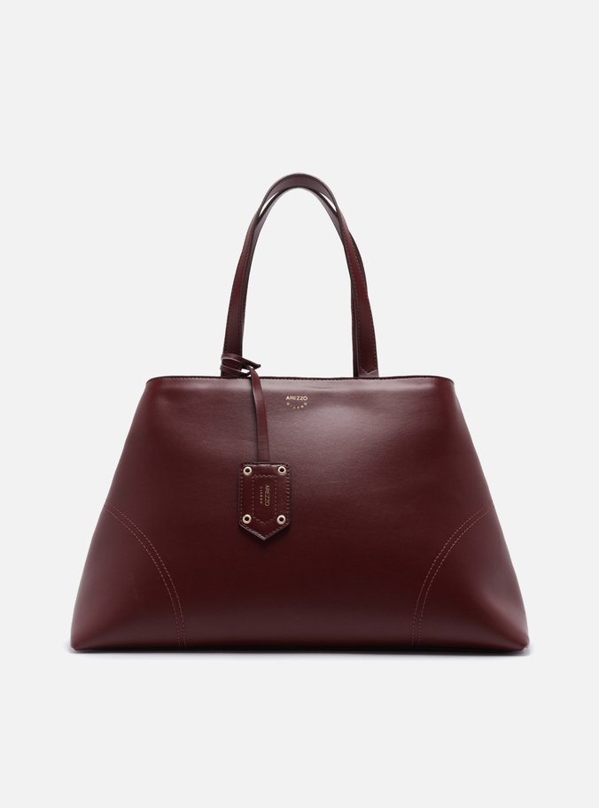 Bolsa Tote Vermelha Grande Costuras Bag Charm
