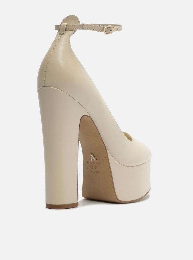 Sandália Off-White Couro Meia Pata Madison