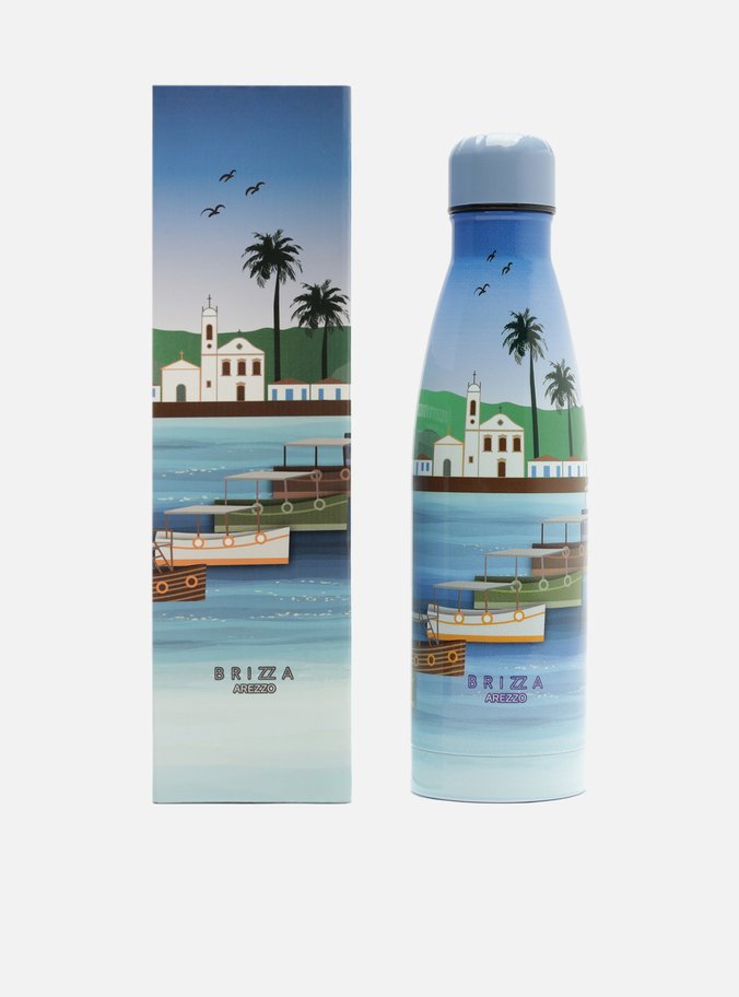 Garrafa Azul Estampa Brizza