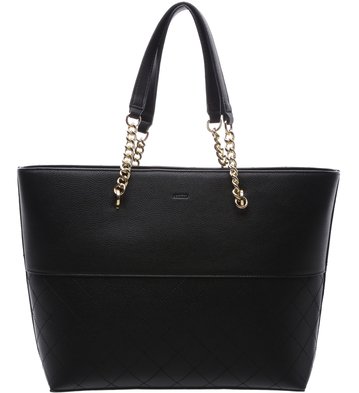 Bolsa Shopping Grande Correntes Preta