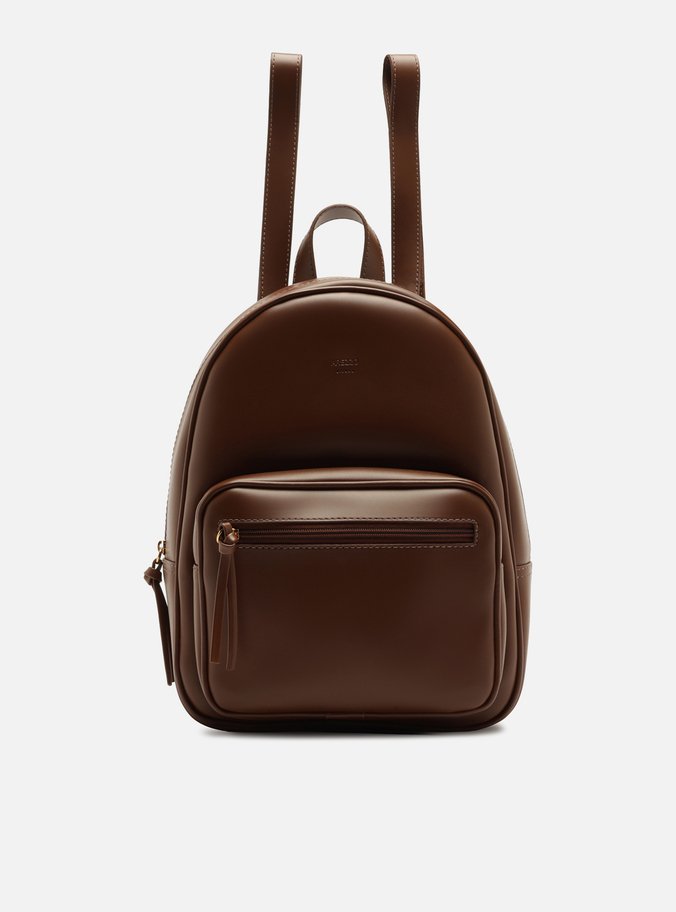Bolsa Mochila Marrom Grande Metais