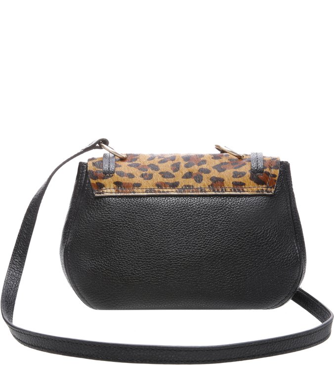 Bolsa Tiracolo Couro Bettina Pequena Animal Print