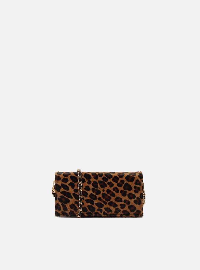 Clutch Animal Print Pequena Metal