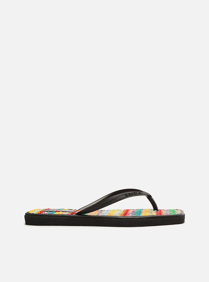Chinelo de Dedo Preto Square Brizza Brizza