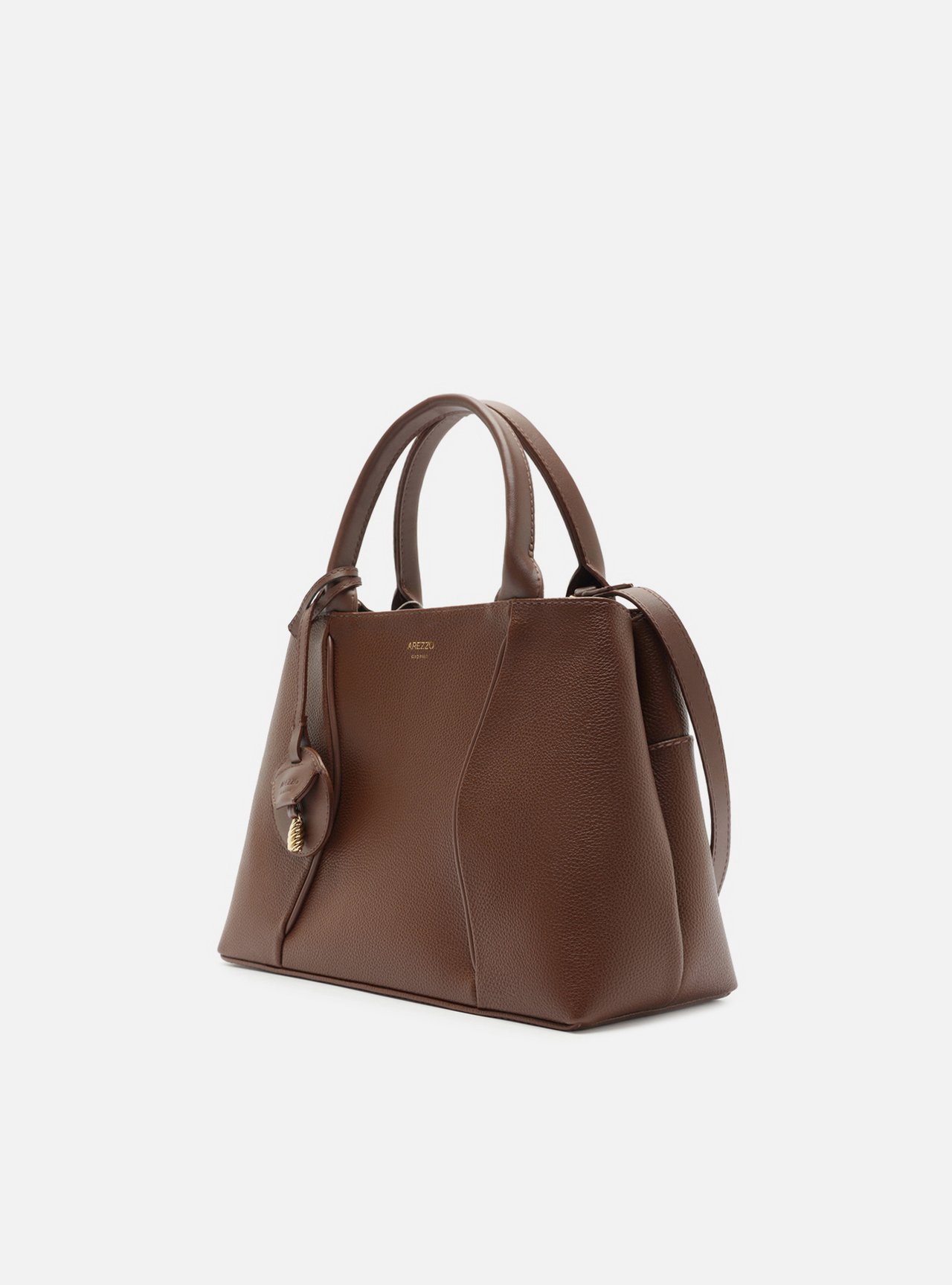 Bolsa Tote Marrom Média Metais — foto 2