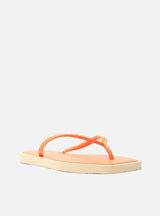 Chinelo de Dedo Laranja Square Bicolor Brizza Color
