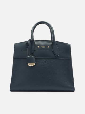 Bolsa Tote Azul Giorno Grande Moldura
