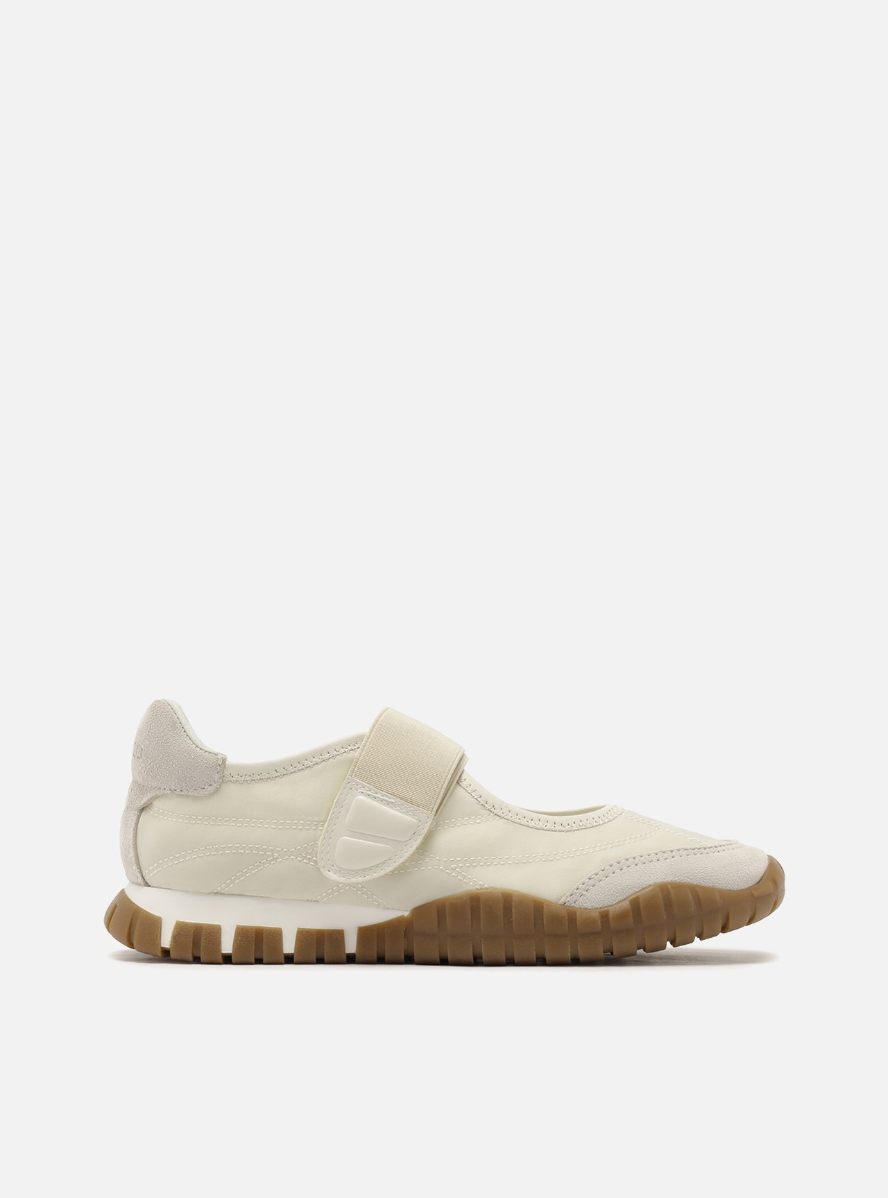 Tênis Sapatilha Off-White Suede Sola Emborrachada — foto 1