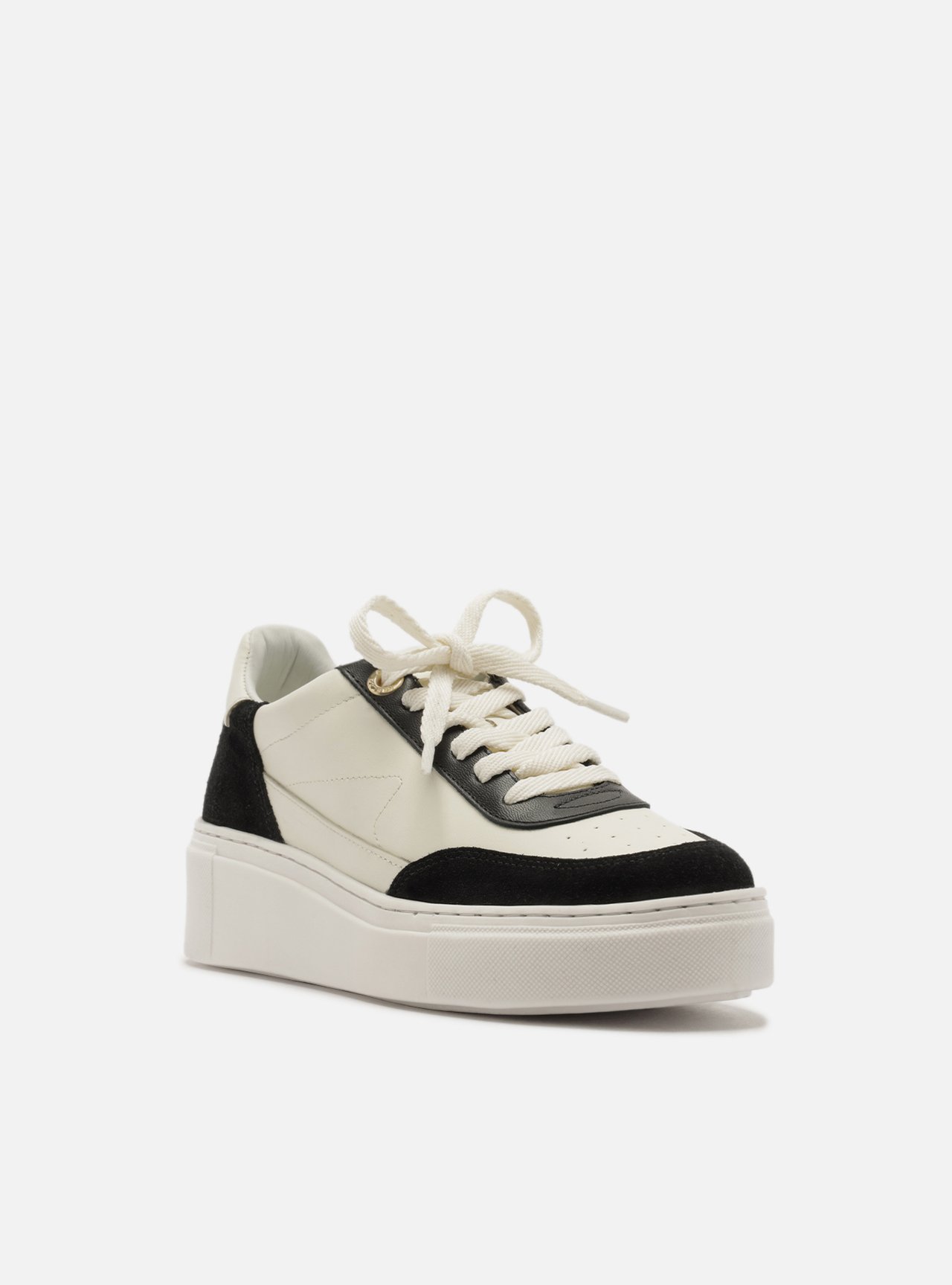 Tênis Multicolorido Flatform Amarração Suede — foto 2