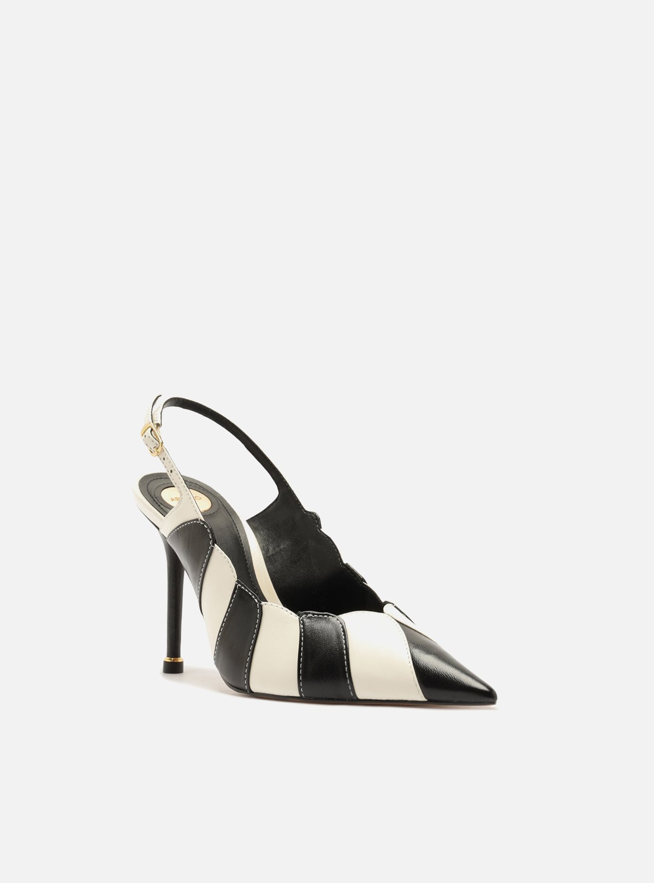 Scarpin Multineutro Couro Salto Fino Slingback — foto 2