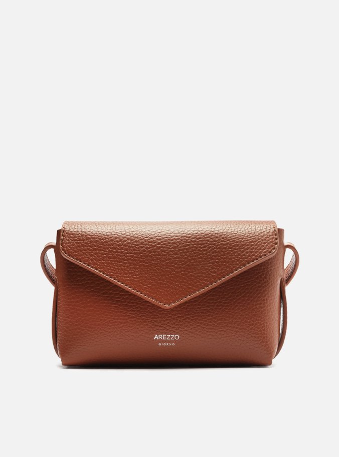 Bolsa Tiracolo Marrom Pequena Envelope