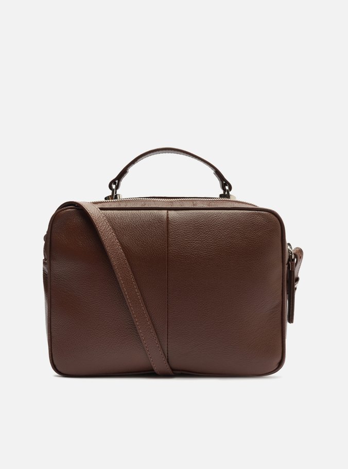 Bolsa Tiracolo Marrom Escura Couro Francine Média