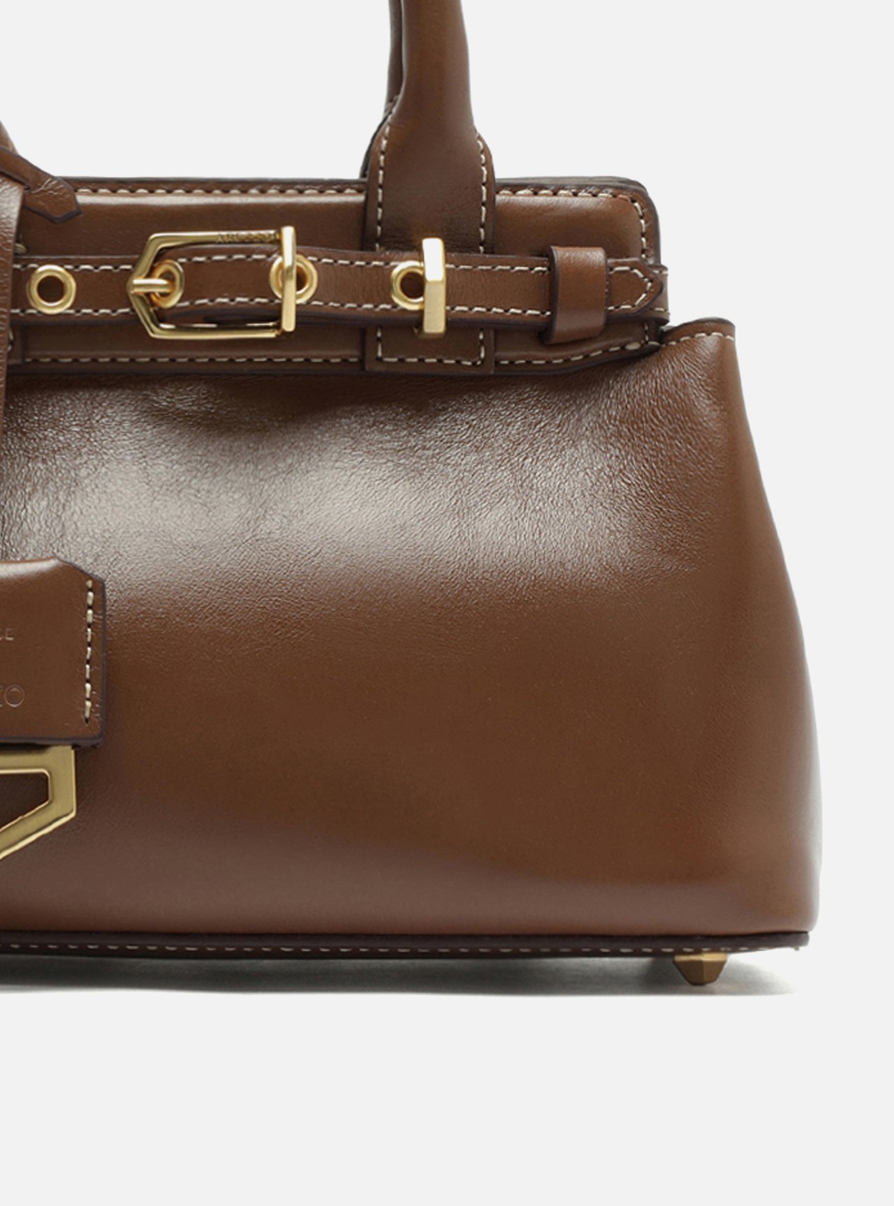 Bolsa Tote Marrom Couro Pequena Bag Charm Victória — foto 6
