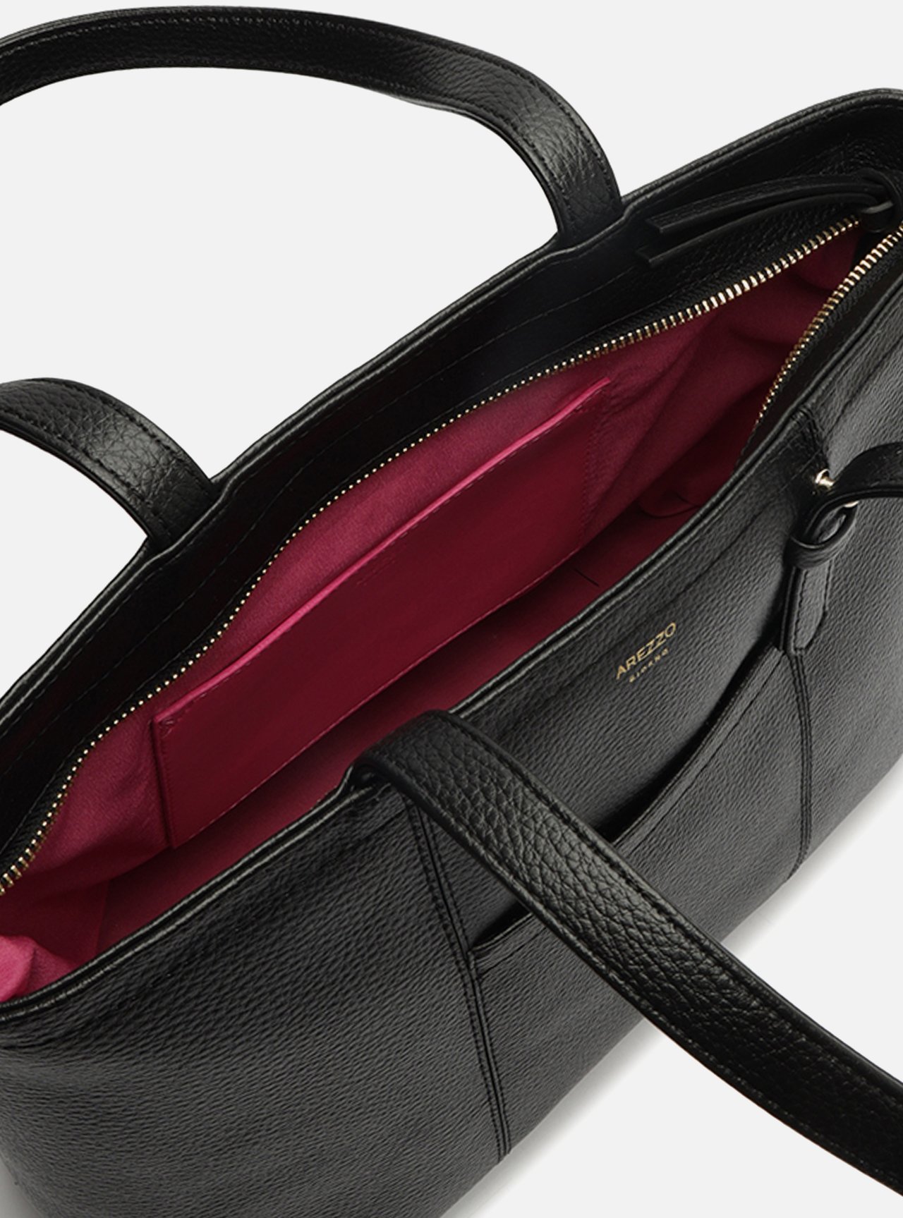 Bolsa Shopping Preta Grande Bolso Frontal — foto 4
