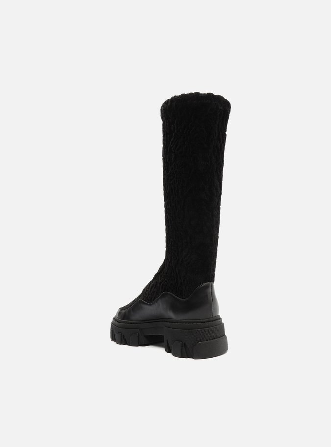 Bota Preta Cano Alto Tratorada