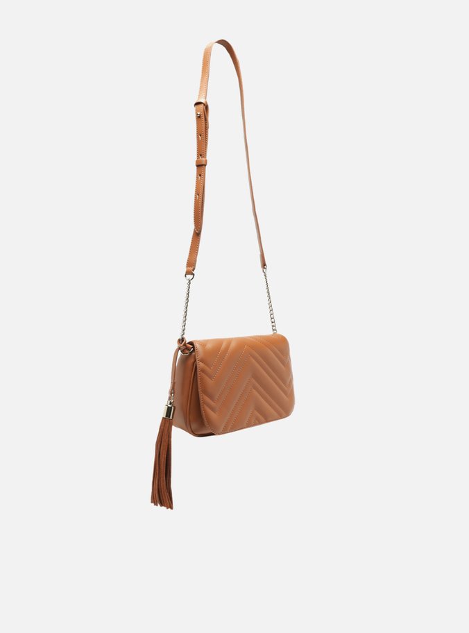 Bolsa Tiracolo Marrom Matelassê Verona Pequena
