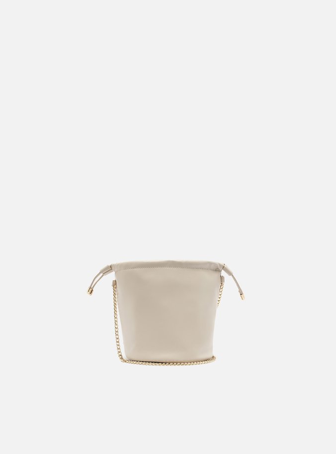 Bolsa Bucket Off-White Matelassê Pequena