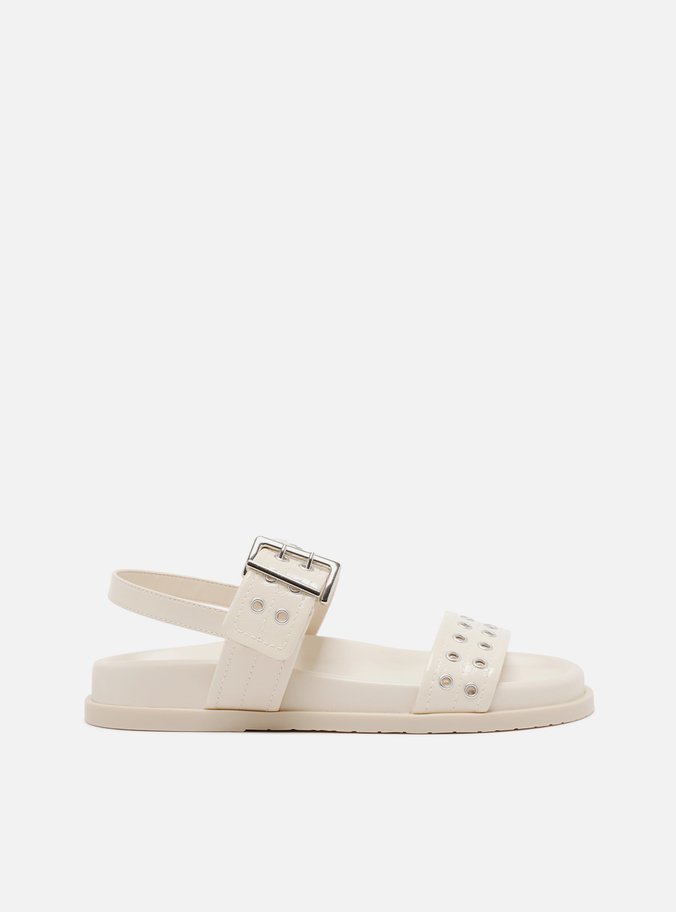 Papete Off-white Fivela Bico Redondo