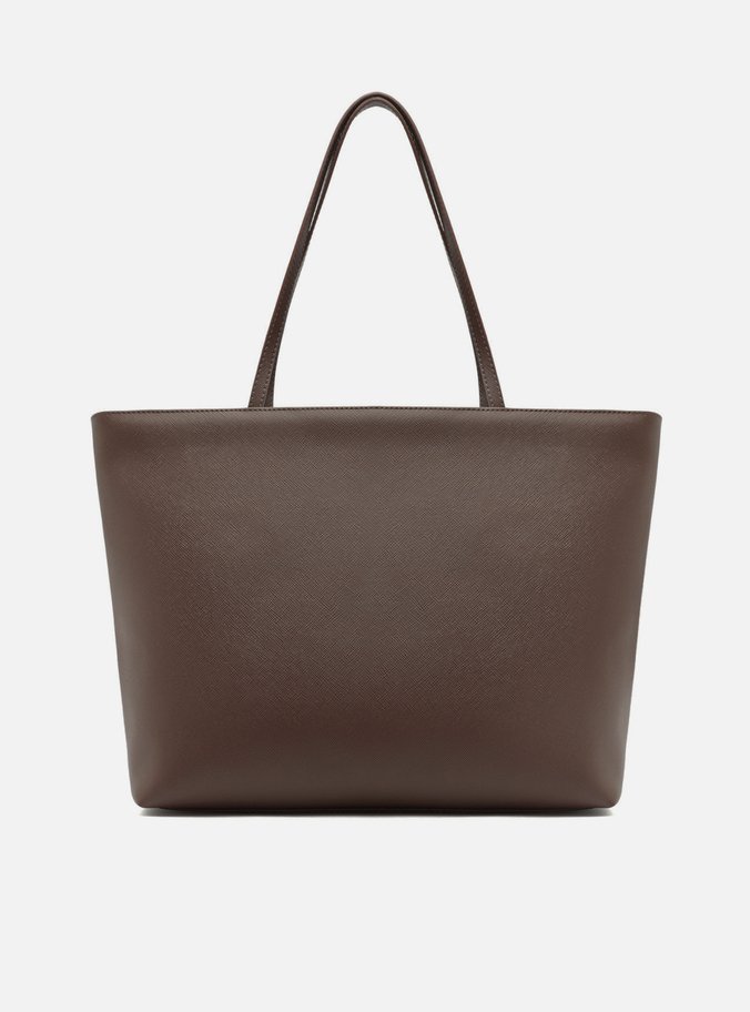 Bolsa Shopping Marrom Escura Grande Tiras Capa