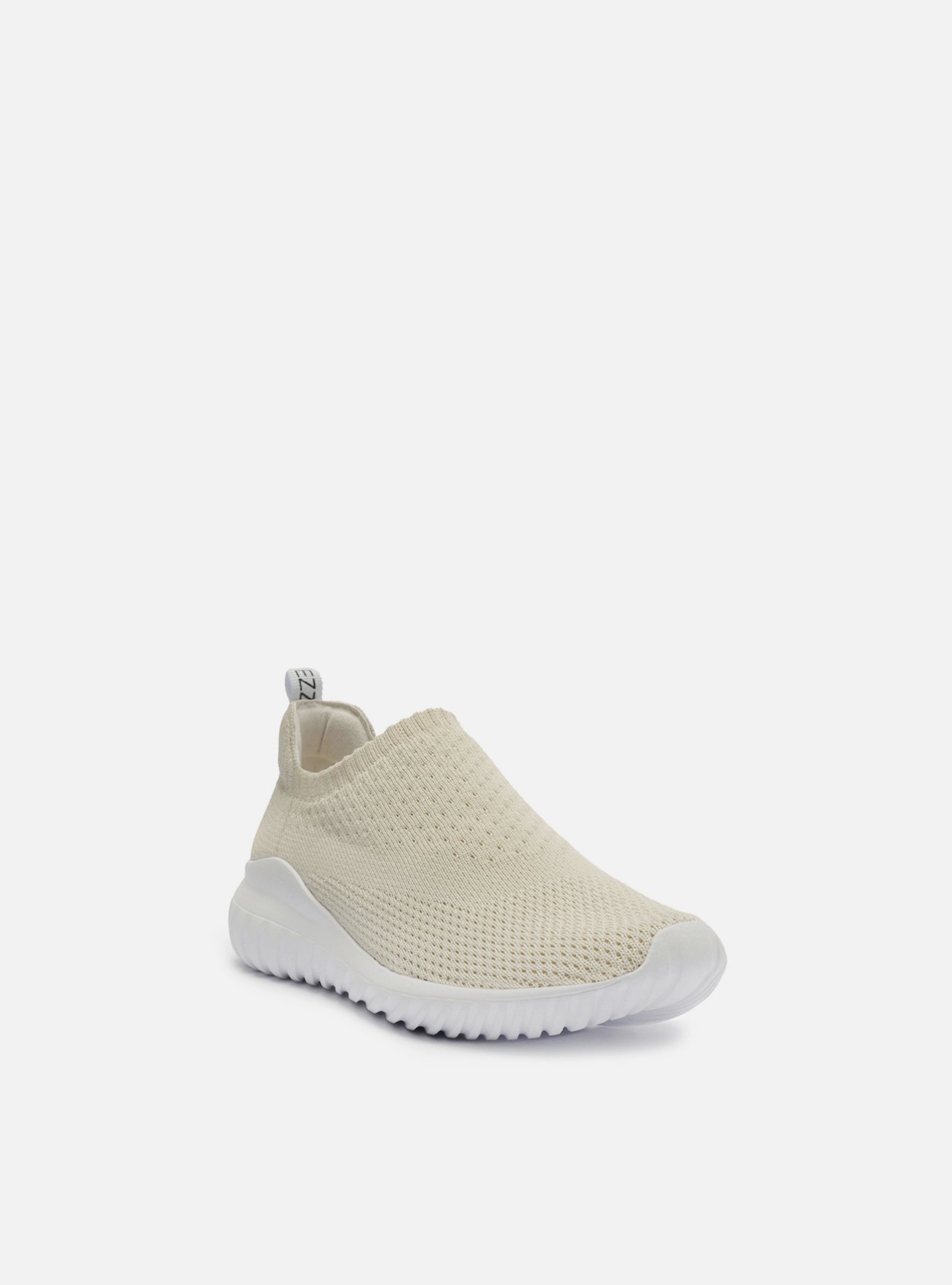 Tênis Slip On Creme Knit Tratorado — foto 2