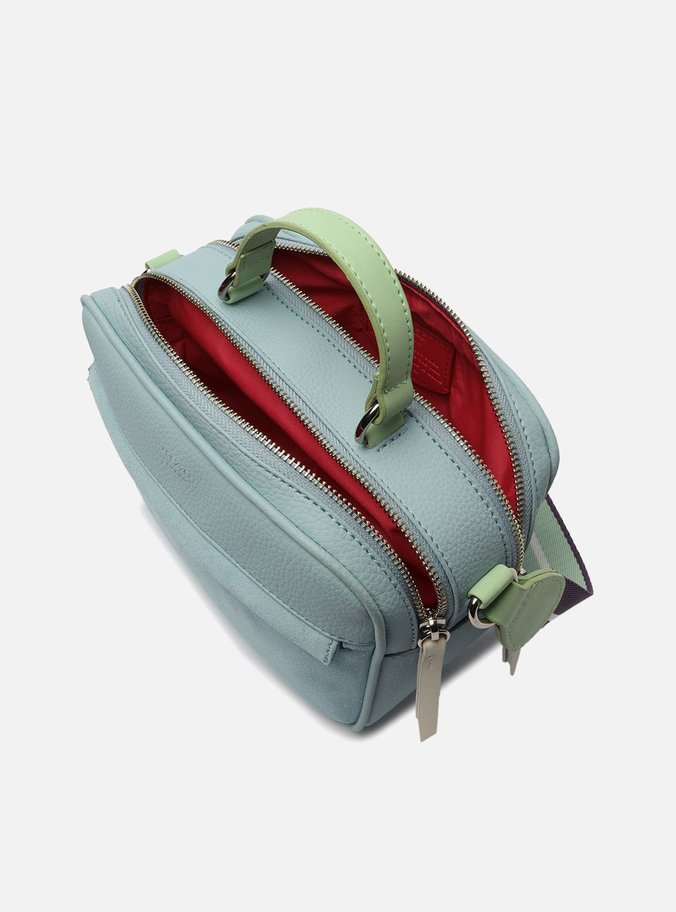 Bolsa Tiracolo Azul Soft Prione Média