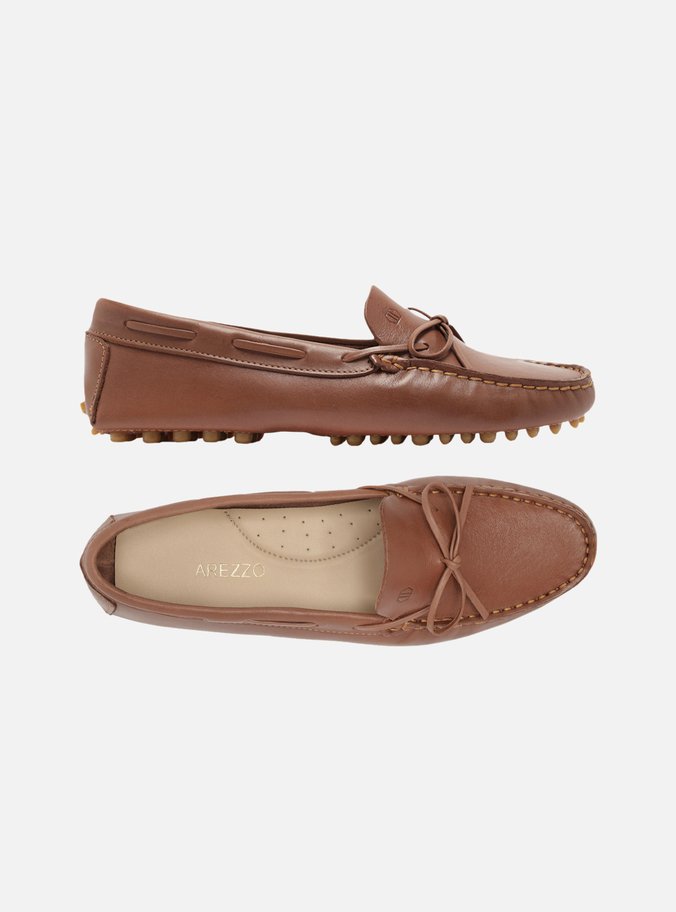 Mocassim Marrom Dark Couro Sola Emborrachada Retrô